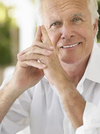 Older gentleman smiling